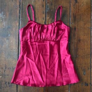 Red Silk-Like Cami / Tank from Iz Byer